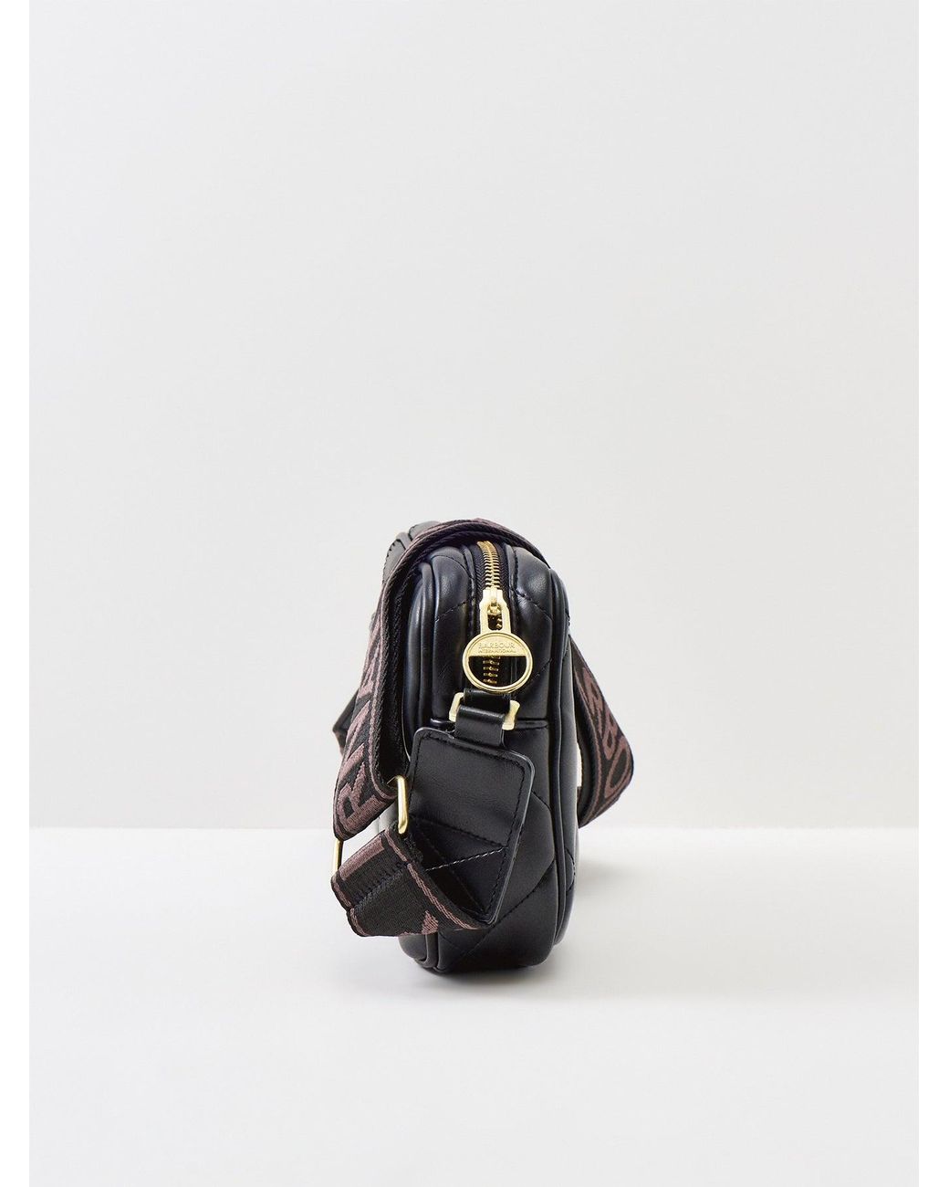Barbour Black Soft Quilt Sloan Crossbody Bag