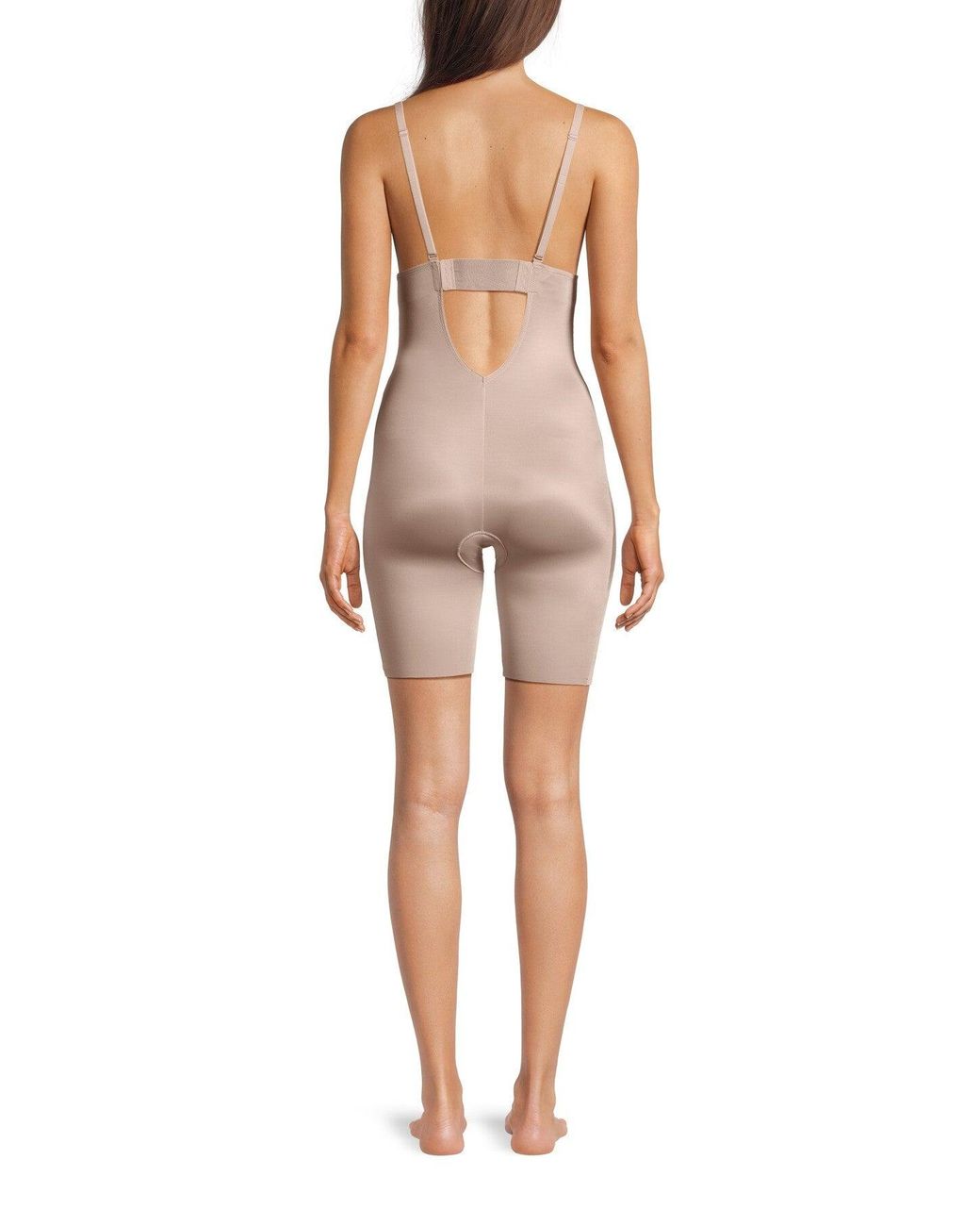 Spanx White Women's Plunge Low Back Bodysuit