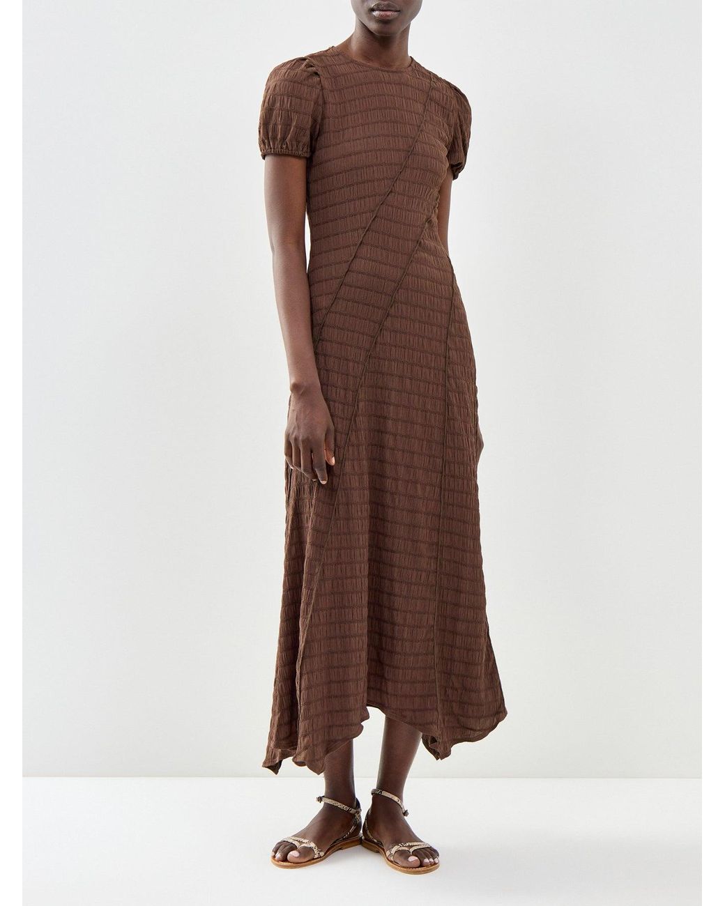 Nobody's Child Brown Cassandra Midi Dress