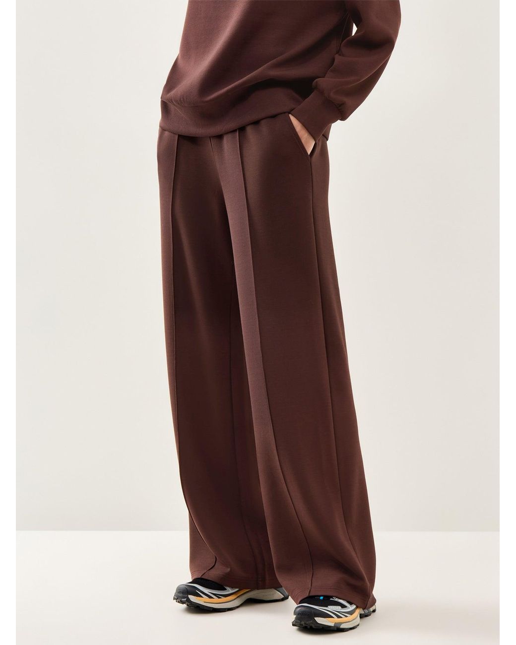 Varley Brown The Wide Leg Pant 30