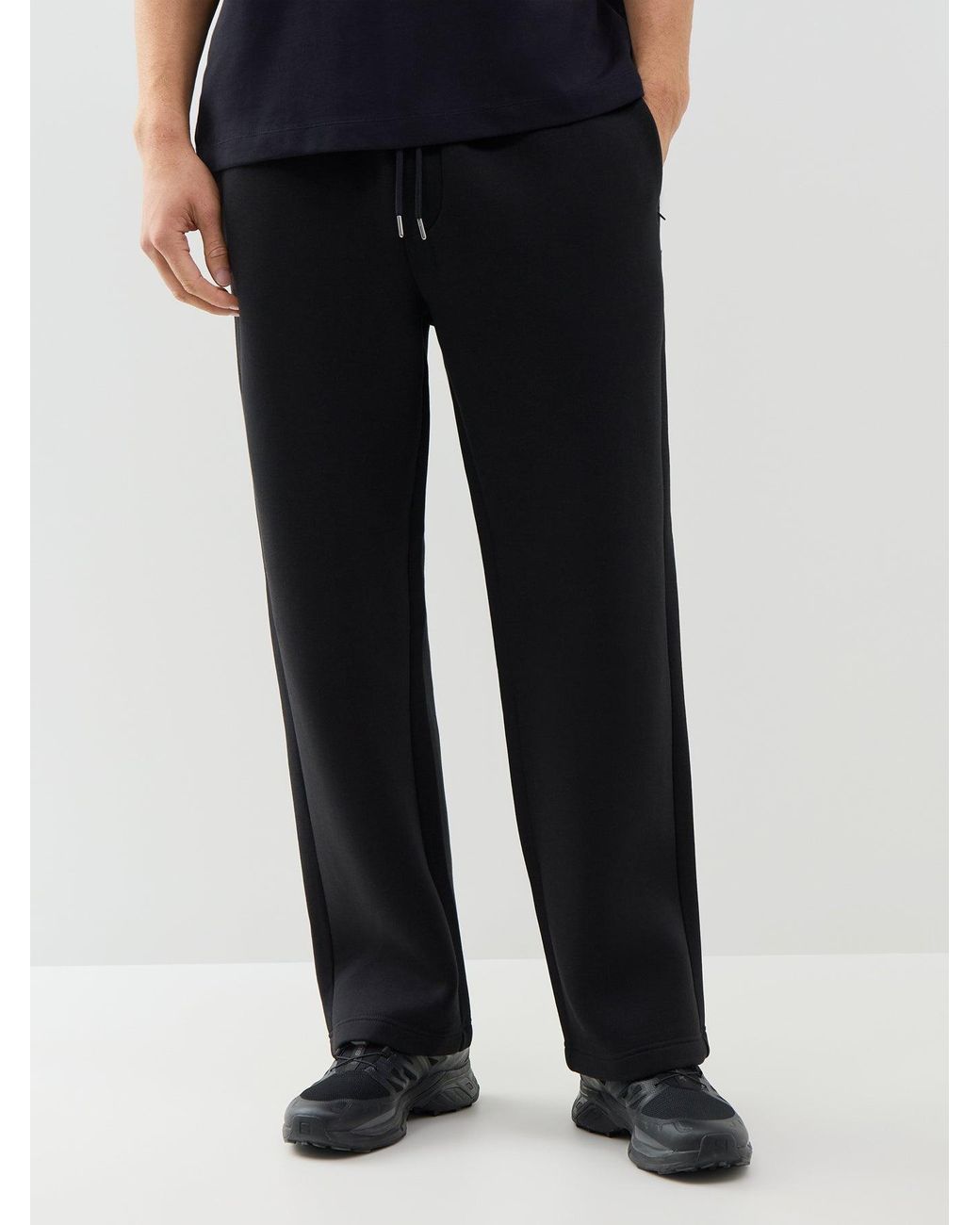 Jack & Jones Black Bill Legacy Scuba Sweatpants for men