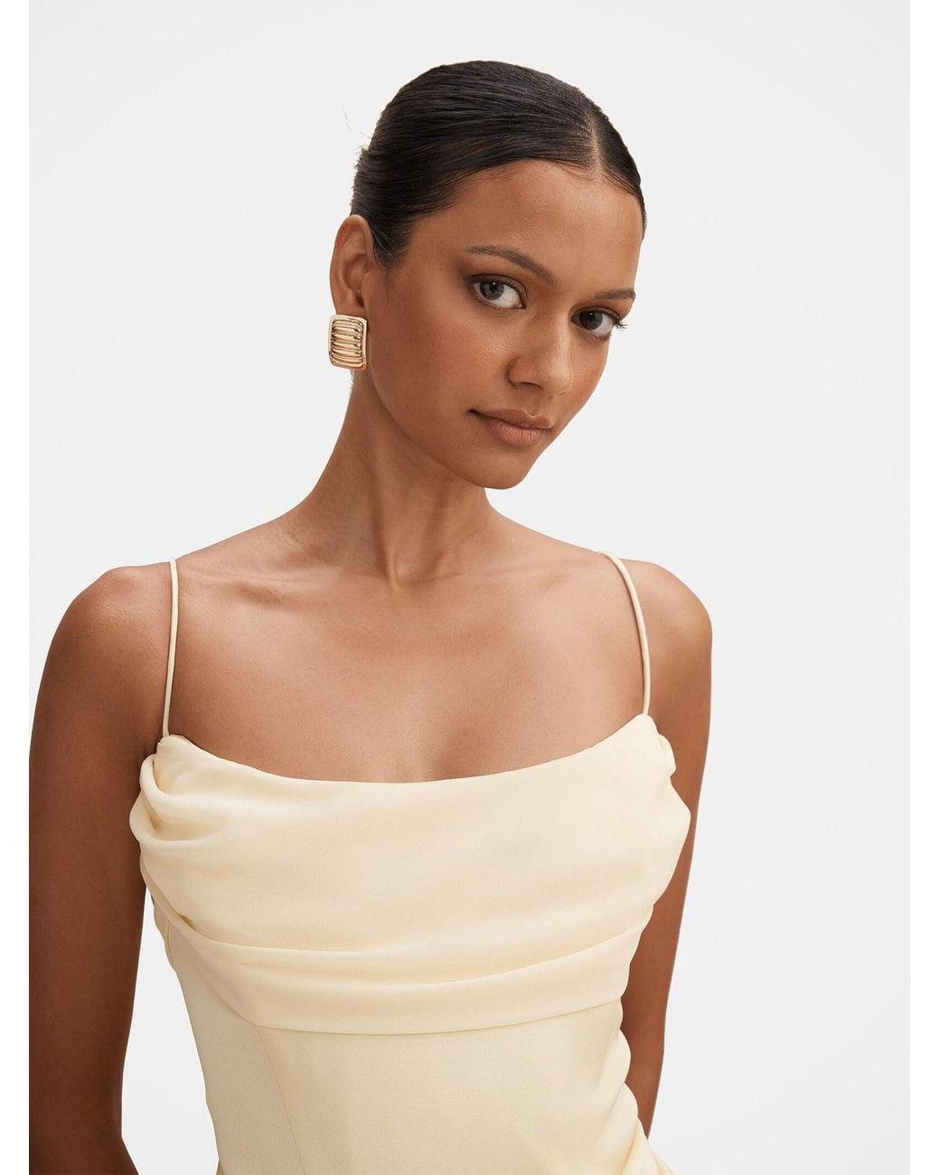 Forever New Metallic Claudia Petite Corset Maxi Dress