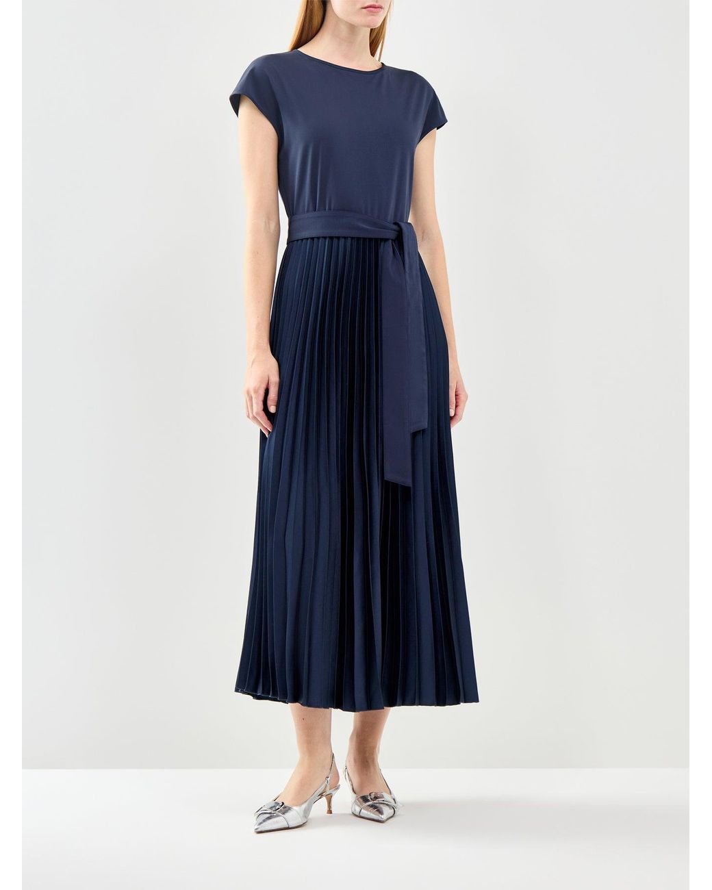 Weekend by Maxmara Blue Gela Jersey A-Line Dress