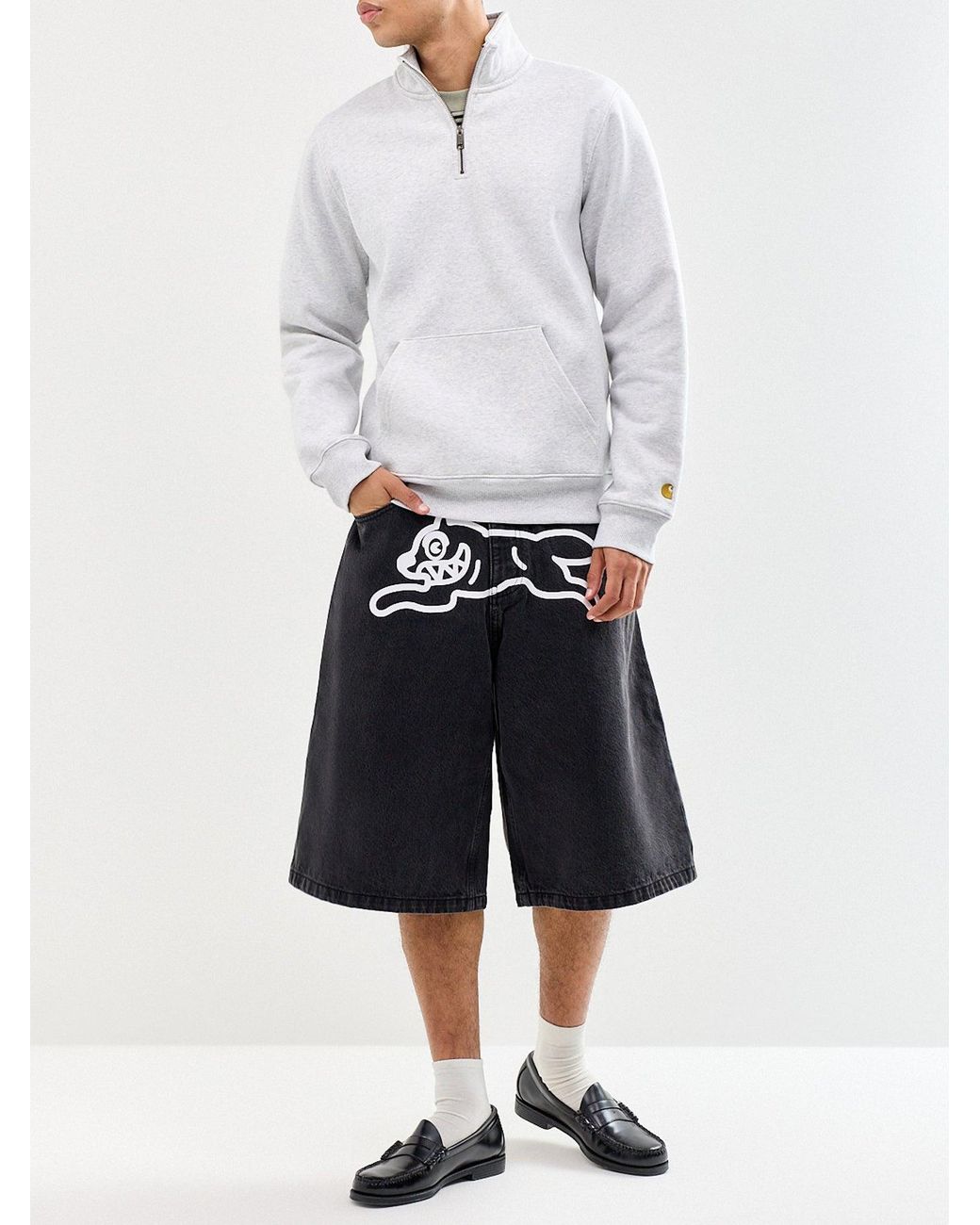 ICECREAM Blue Running Dog Triple Scoop Shorts for men