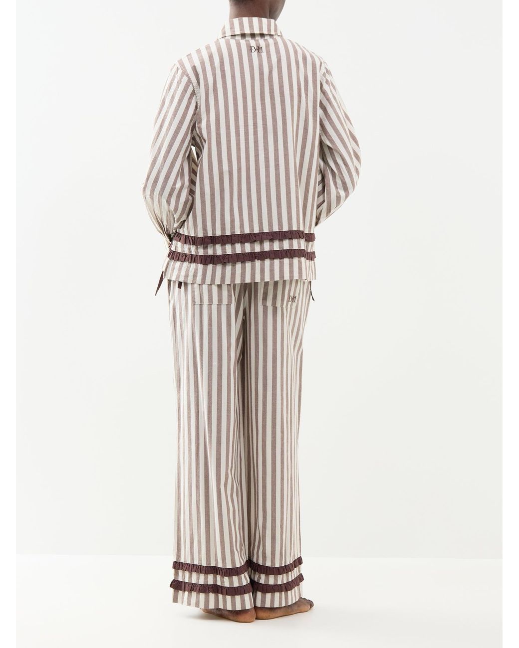 Damson Madder White Izzy Pyjama Set