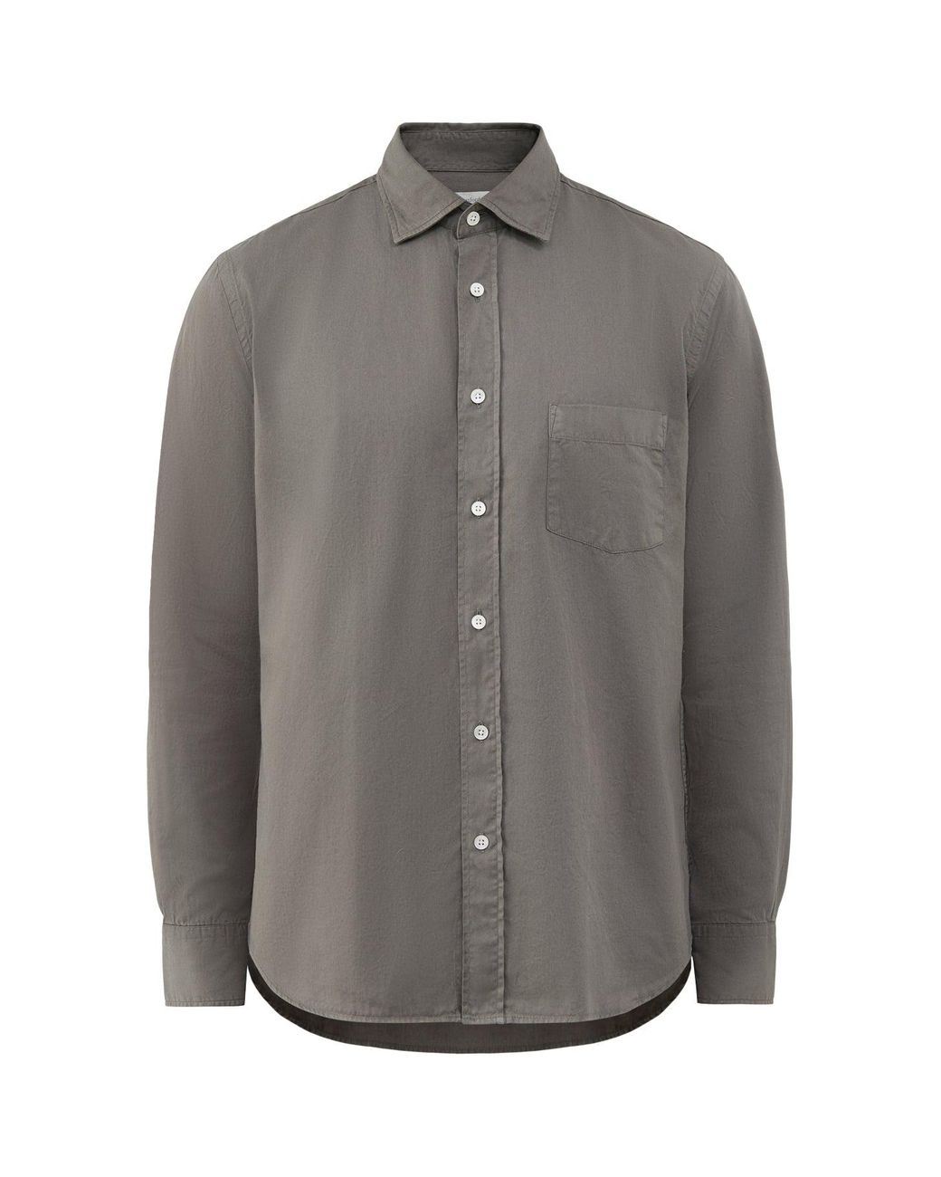 Hartford Gray Paul Peach Twill Shirt for men