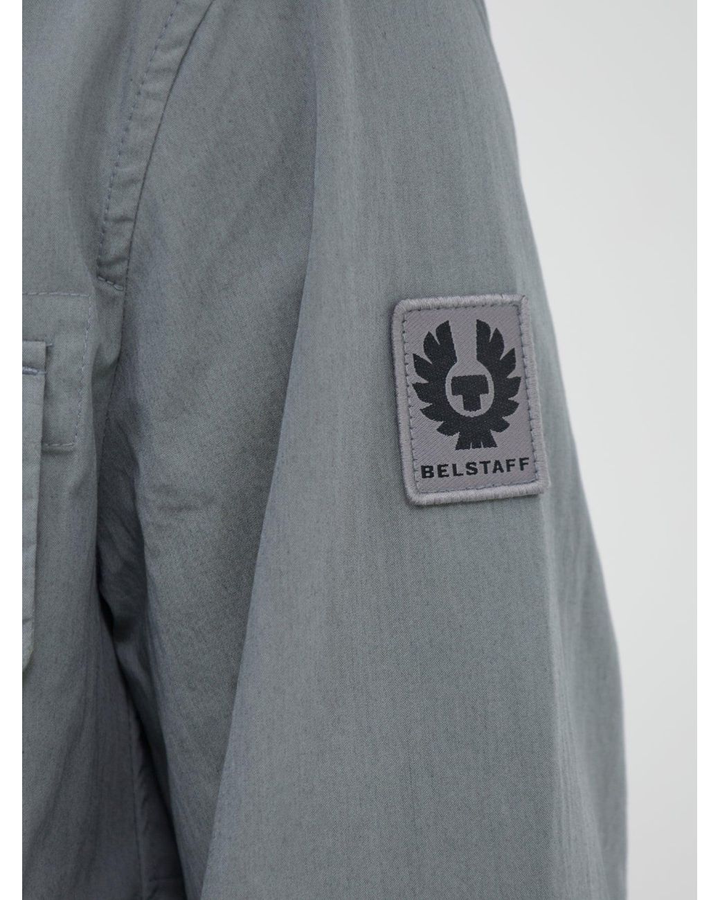 Belstaff Gray Cargo Overshirt for men