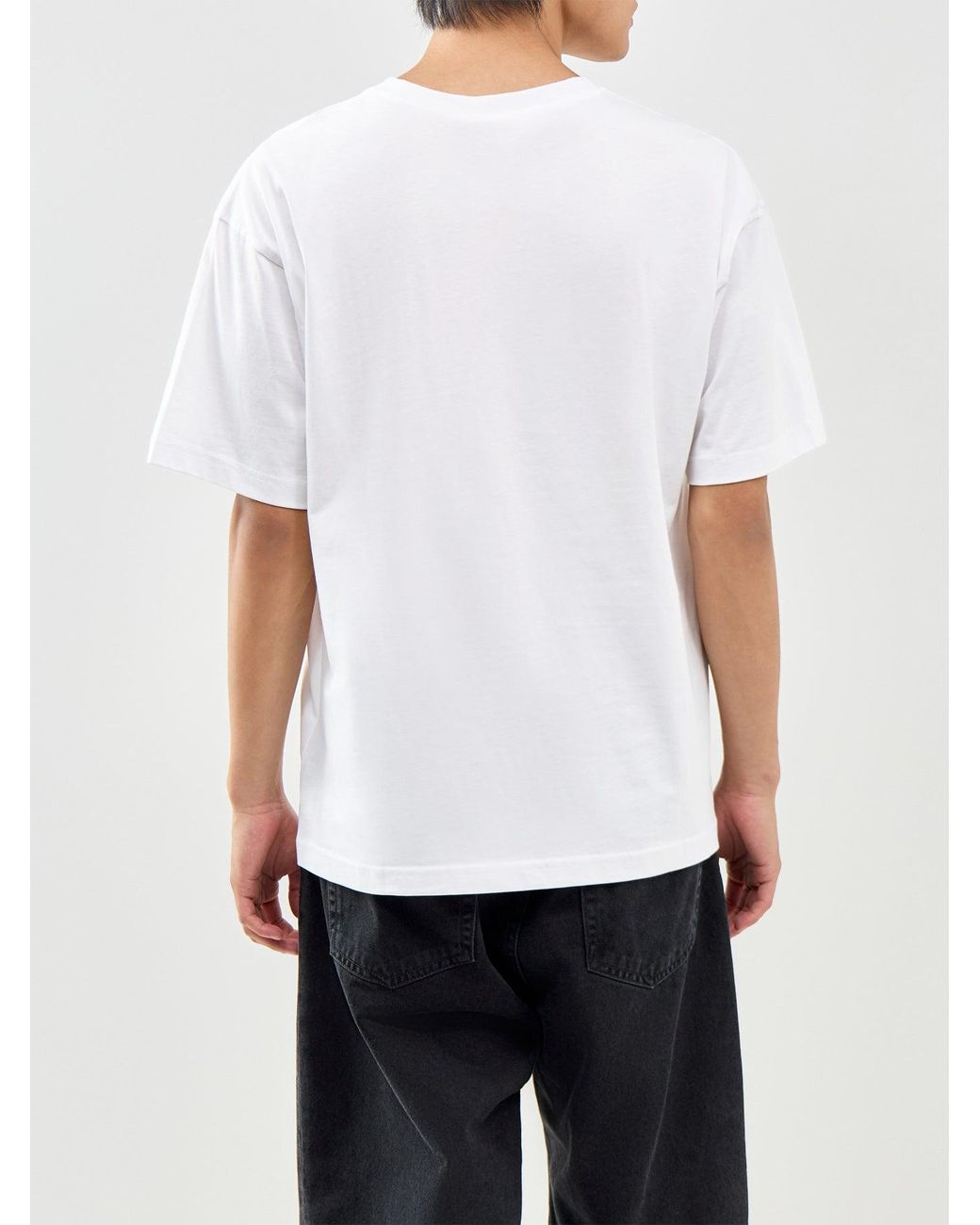 DIESEL White Big Logo T-Shirt for men