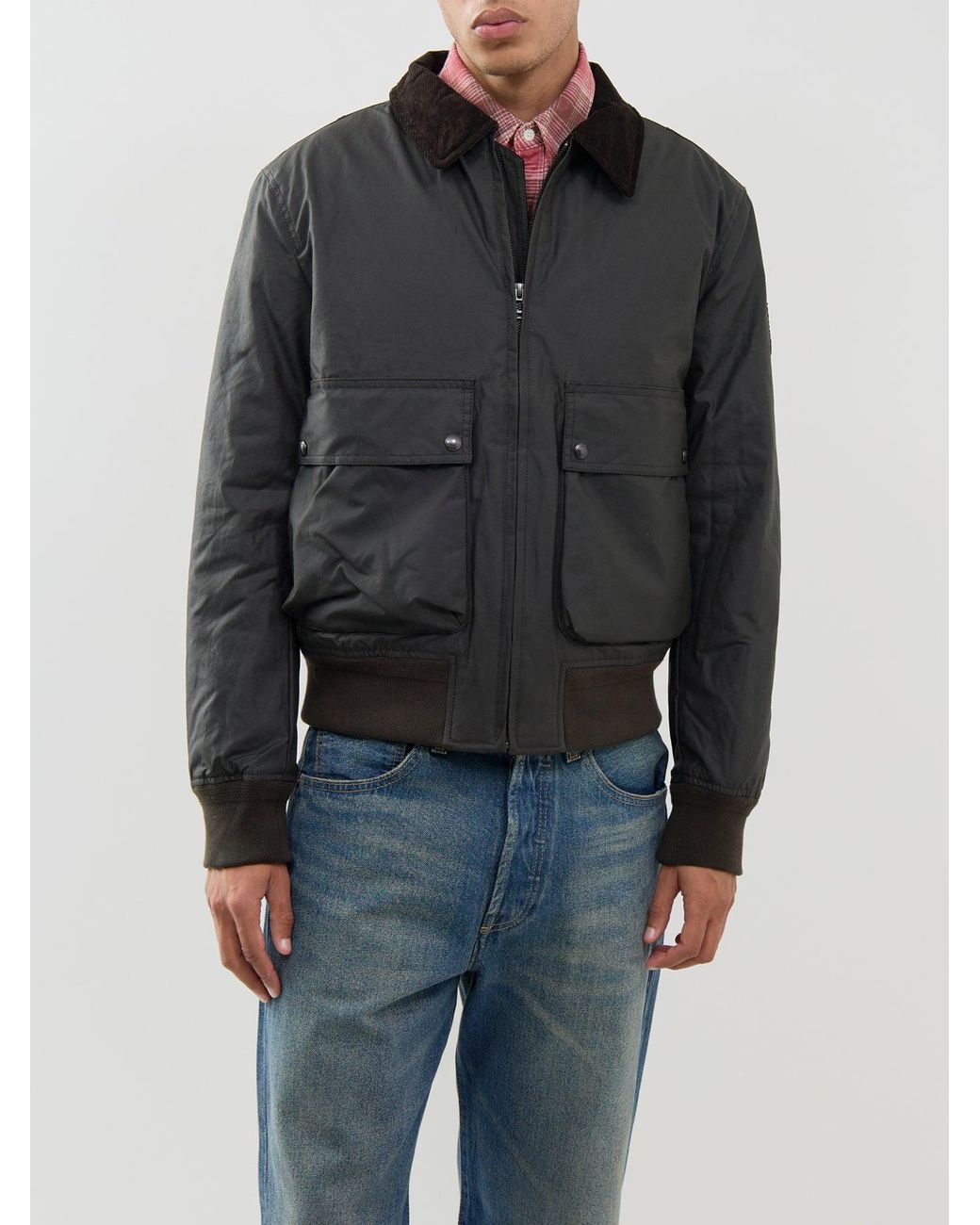 Belstaff Gray Mount Waxed Jacket for men