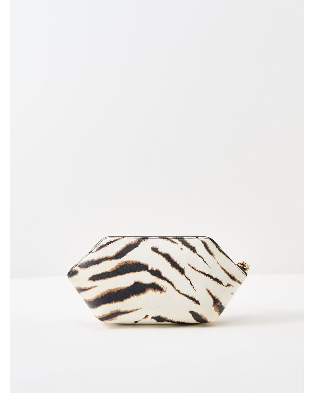Ganni White Bou Makeup Pouch Multi Bag