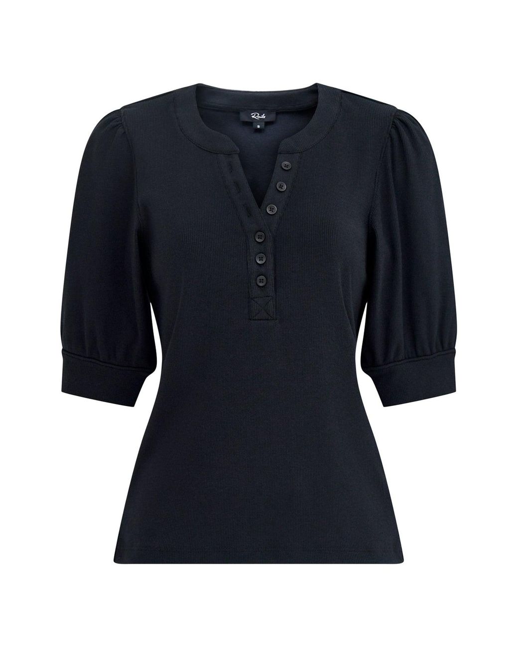Rails Blue Jewel Knit Short Sleeve Top
