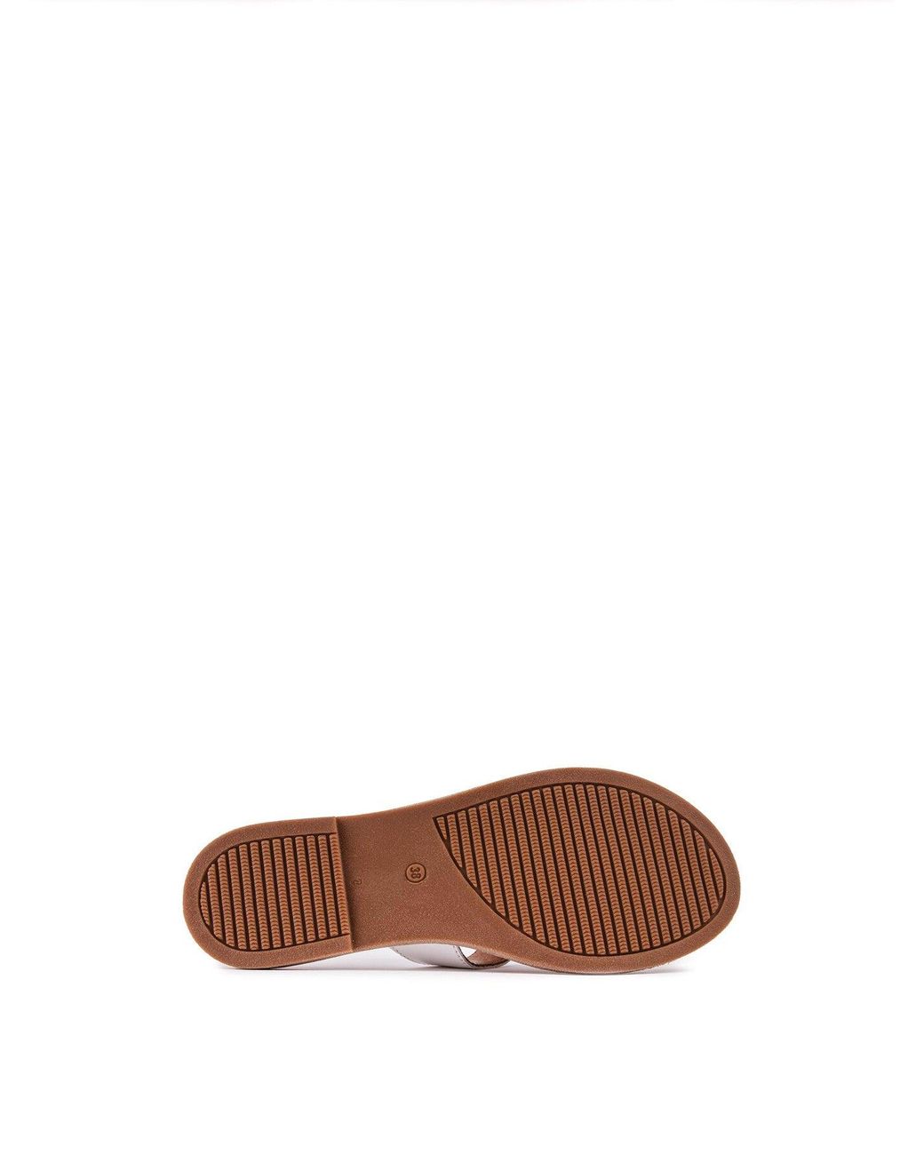 Sole White Noor Slide Sandals, Leather
