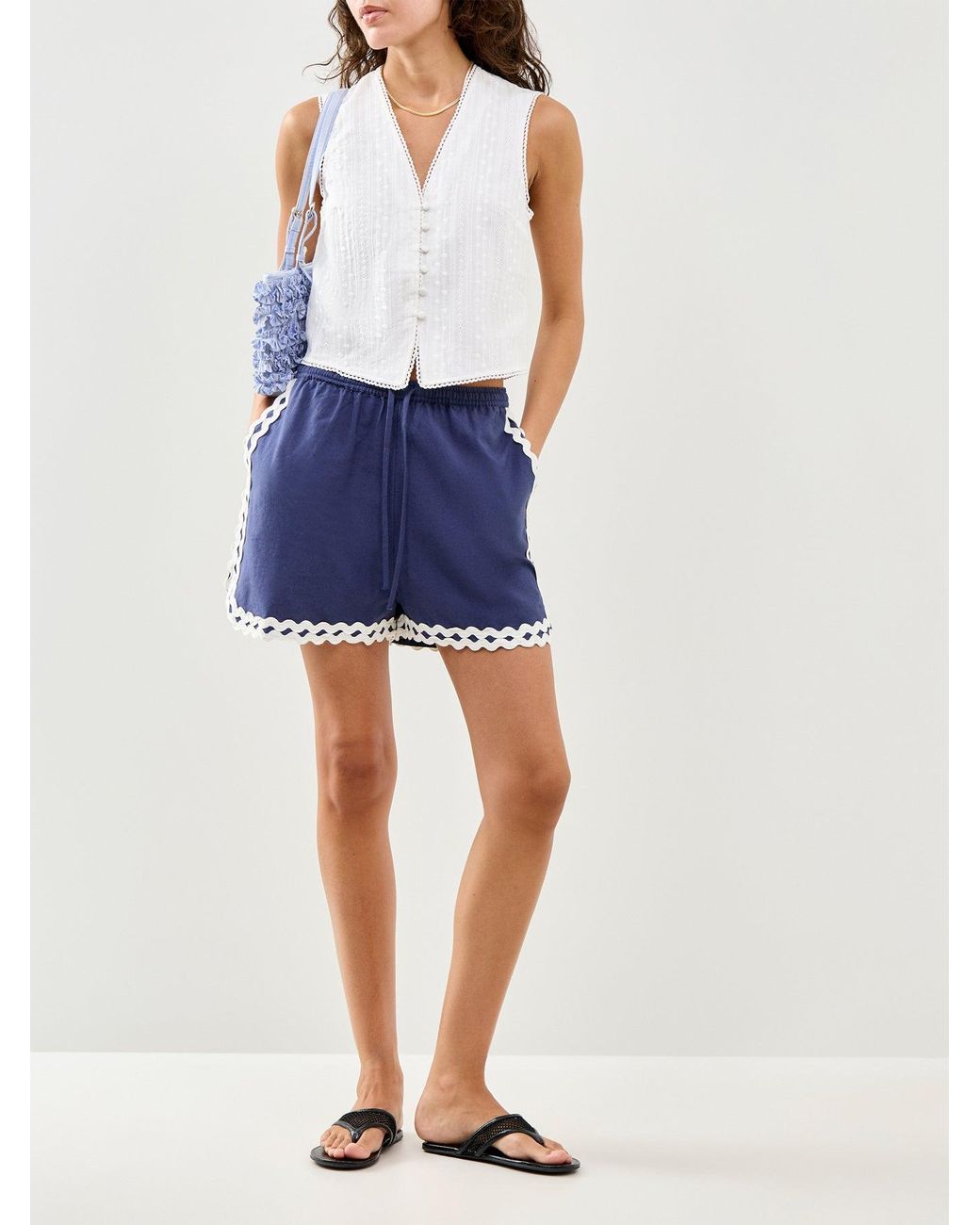 Nobody's Child White Eliza Waistcoat Top