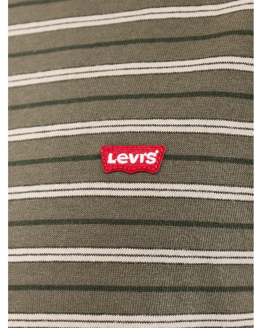 Levi's Gray Original Stripe T-Shirt for men