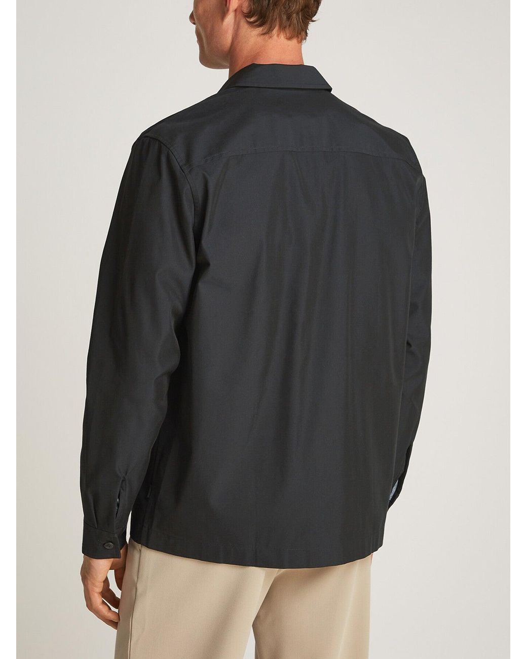 Calvin Klein Black Boxy Overshirt for men