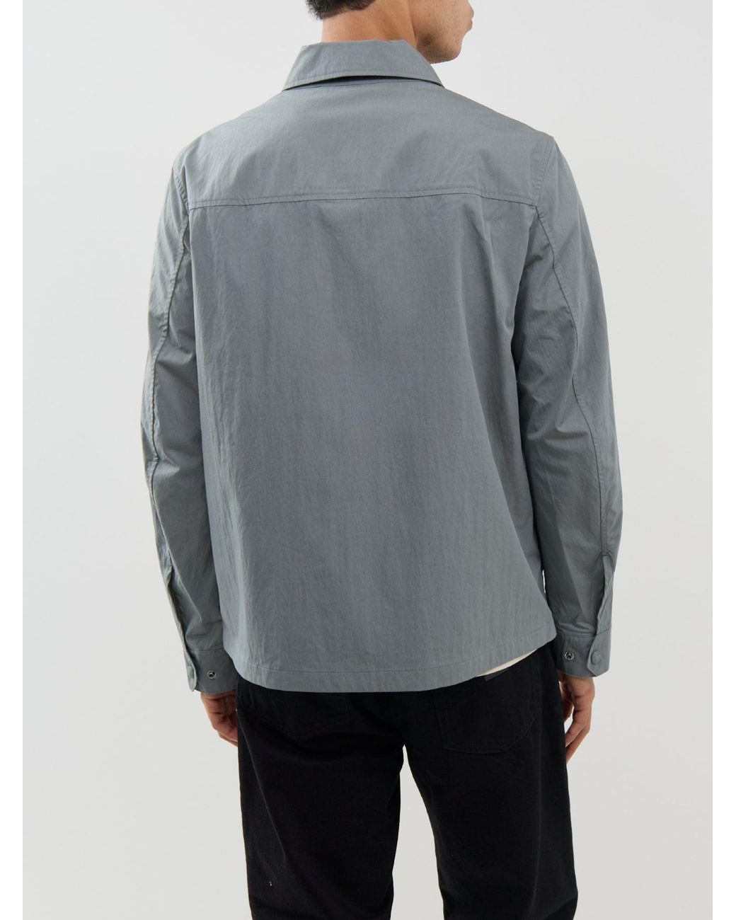 Belstaff Gray Cargo Overshirt for men