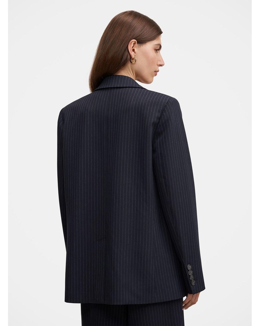 Forever New Blue Paloma Single-Breasted Blazer