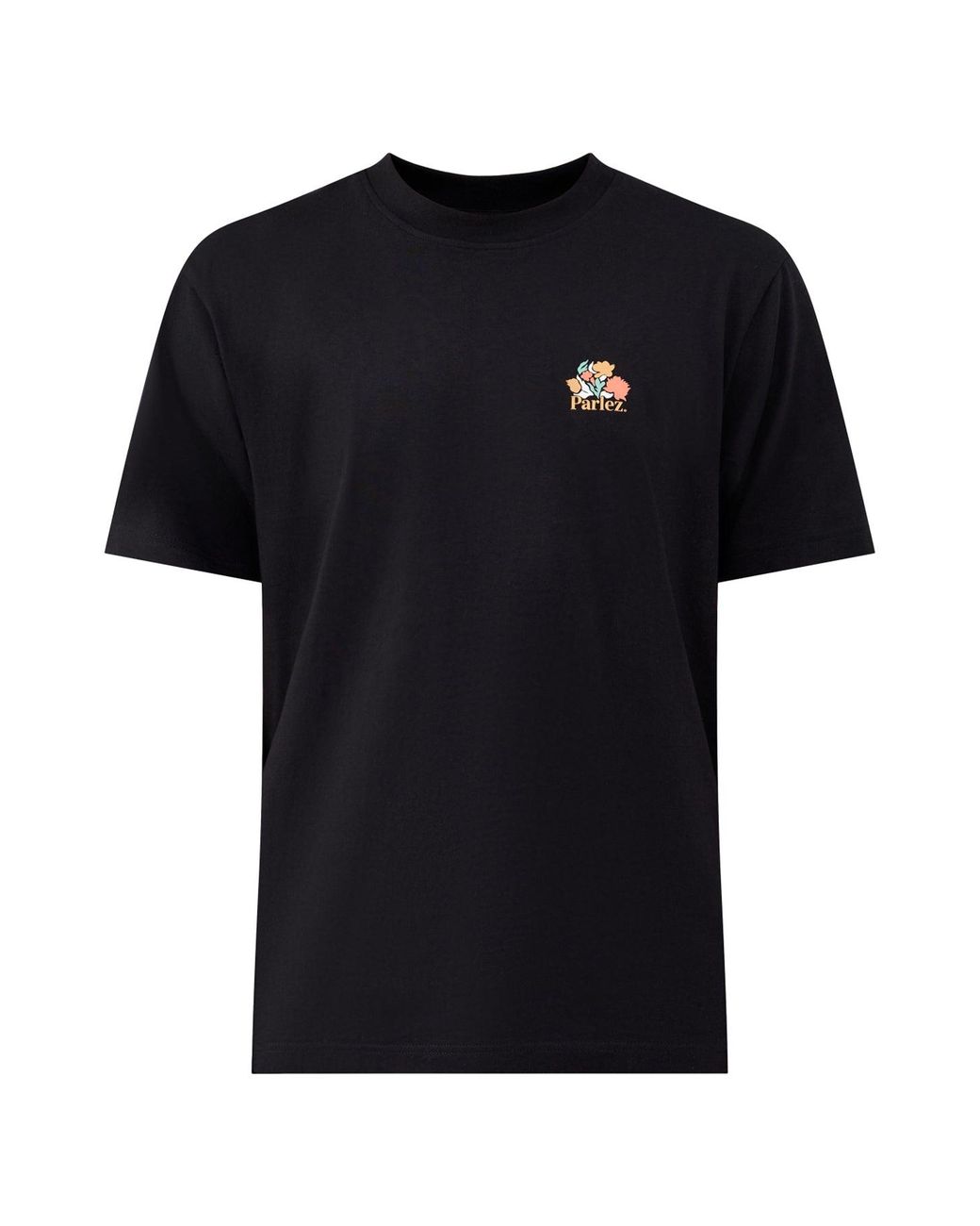 Parlez Black Eldora Graphic T-Shirt for men
