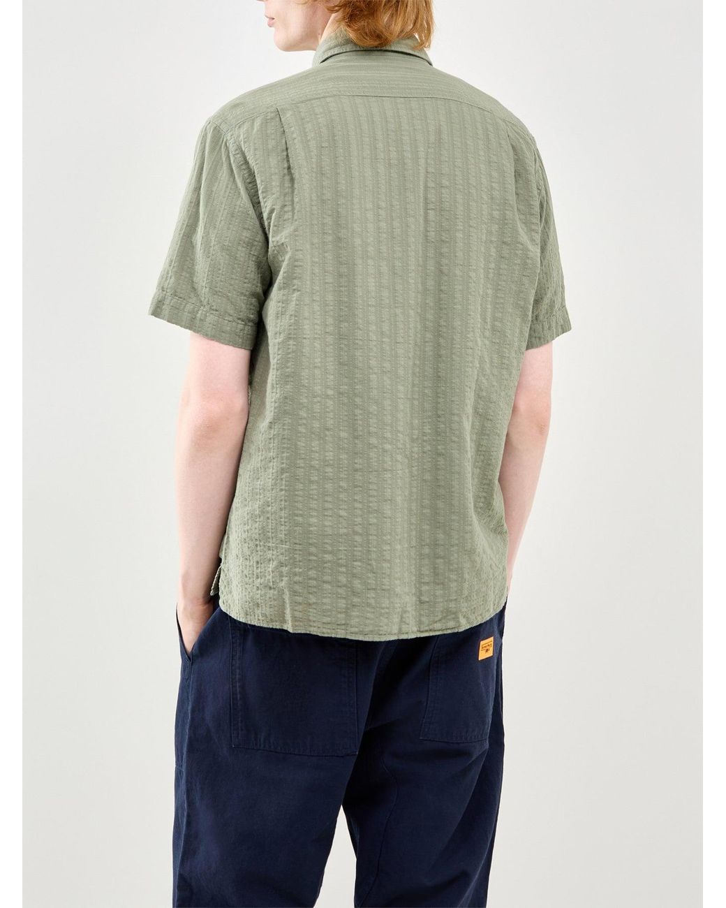Hartford Green Short Sleeve Pattern Shirt for men