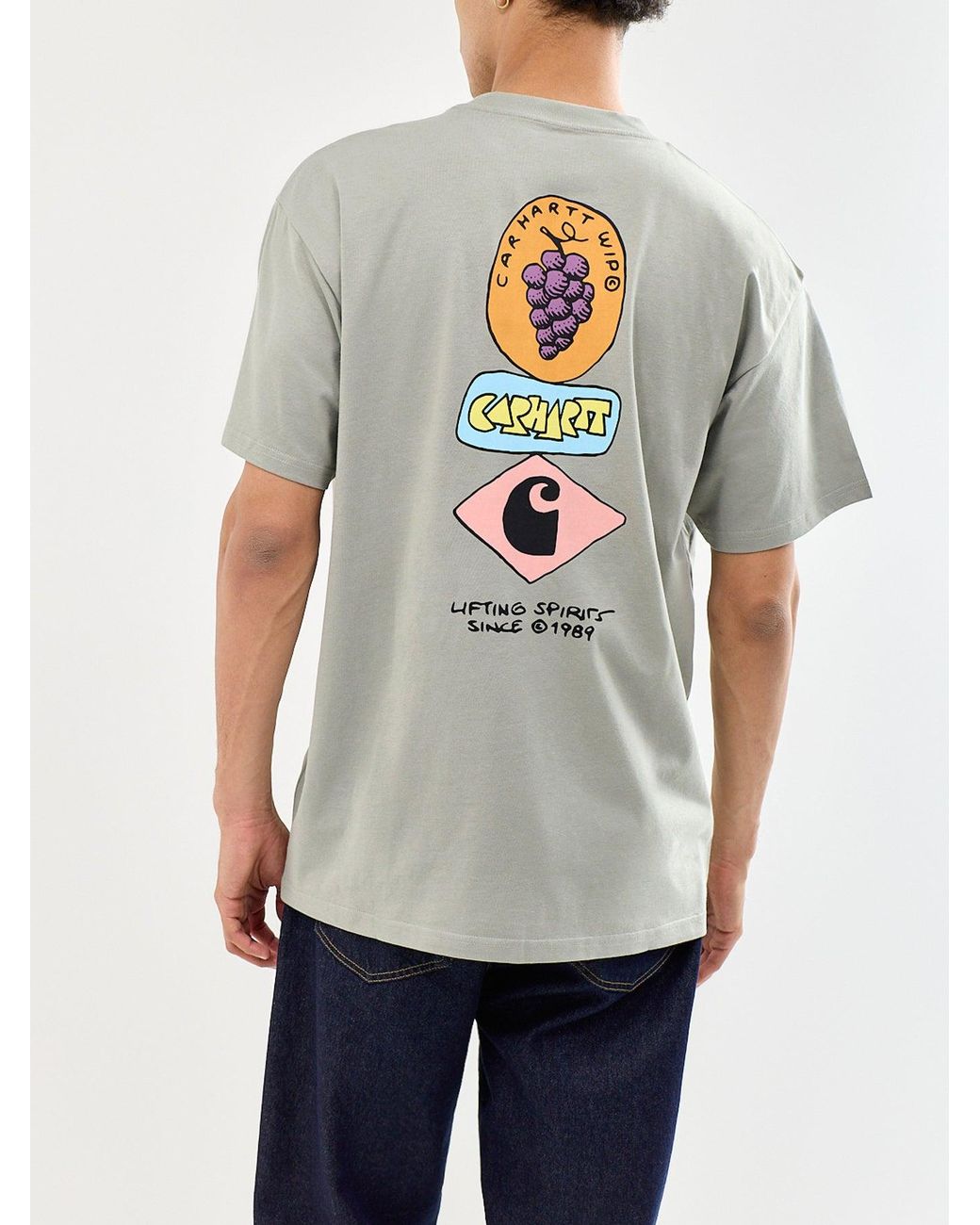 Carhartt White Stacked Grapes T-Shirt for men