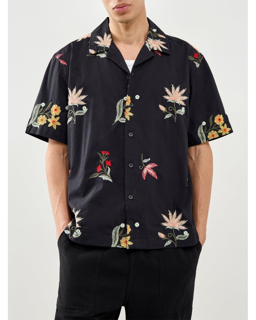 Only & Sons Blue Edward Relaxed Short Sleeve Shirt for men