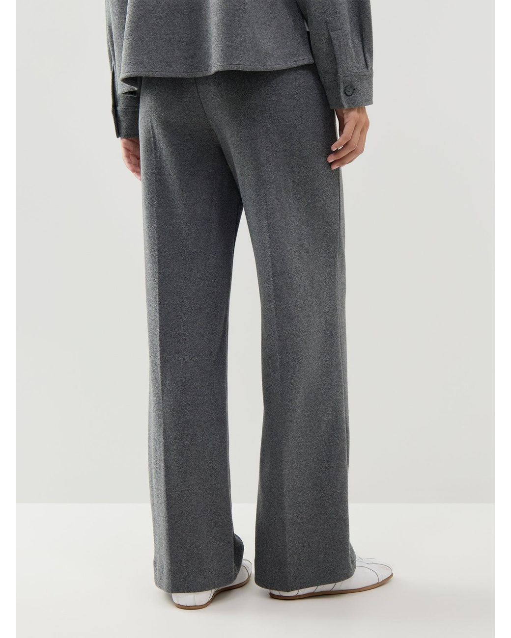 Weekend by Maxmara Gray Orata Straight-Leg Trousers