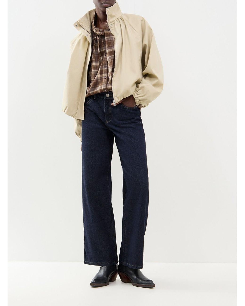 ONLY Blue Wide Leg Denim Jeans