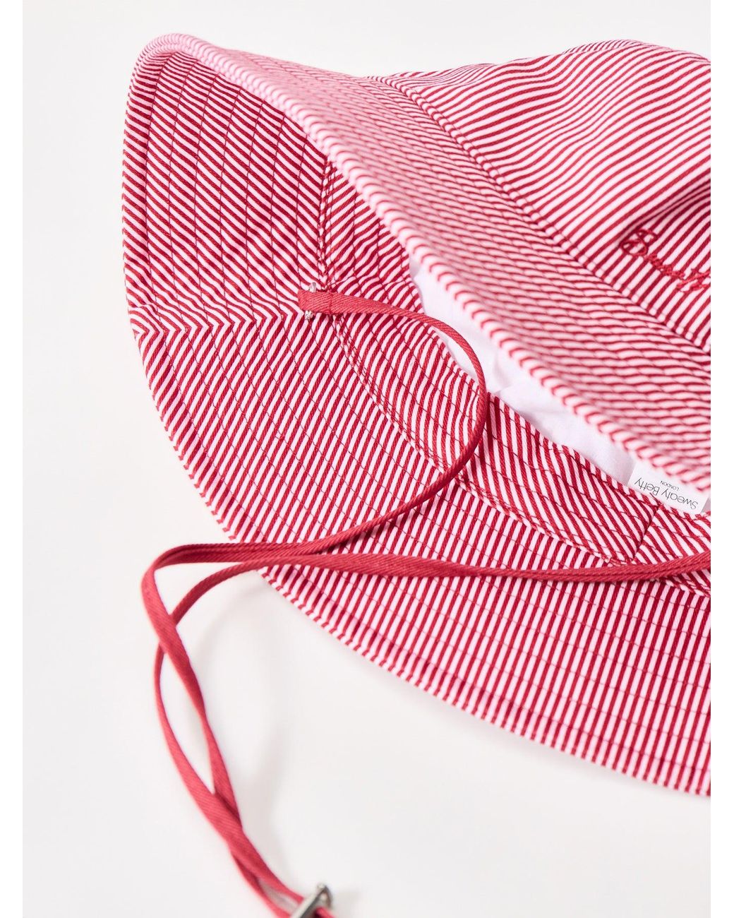 Sweaty Betty Pink Summer Bucket Hat Stripe