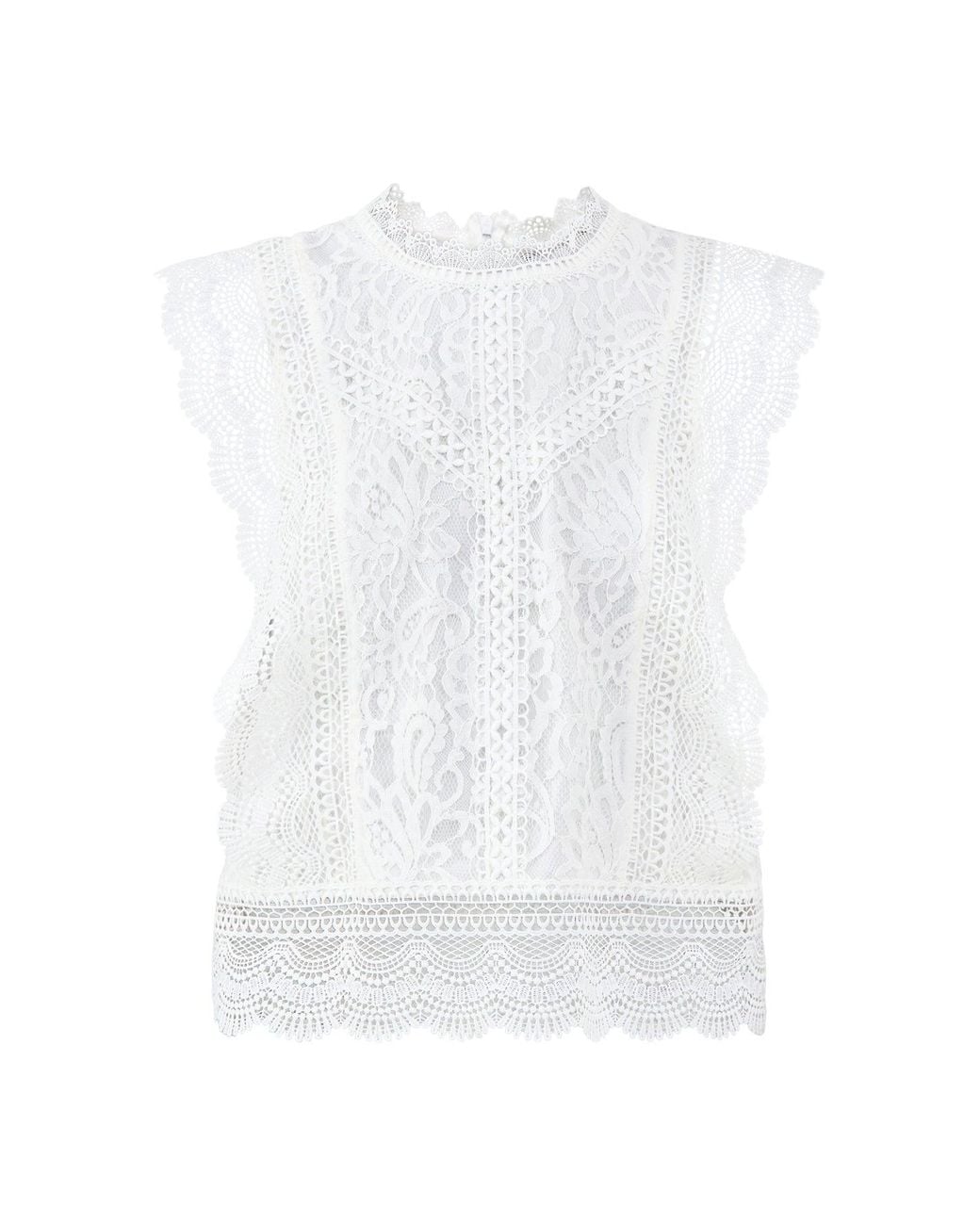 ONLY White Karo Lace Top