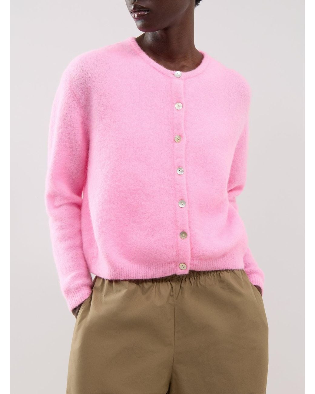 American Vintage Pink Alpaca & Vitow Cardigan