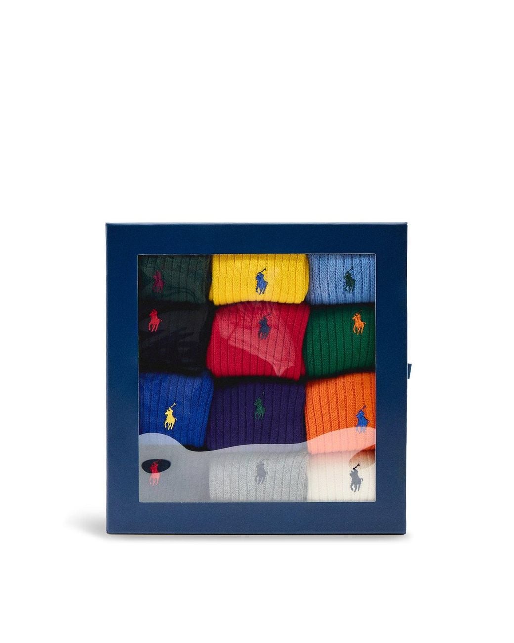 Polo Ralph Lauren Blue 12-Pack Crew Socks Gift Box for men