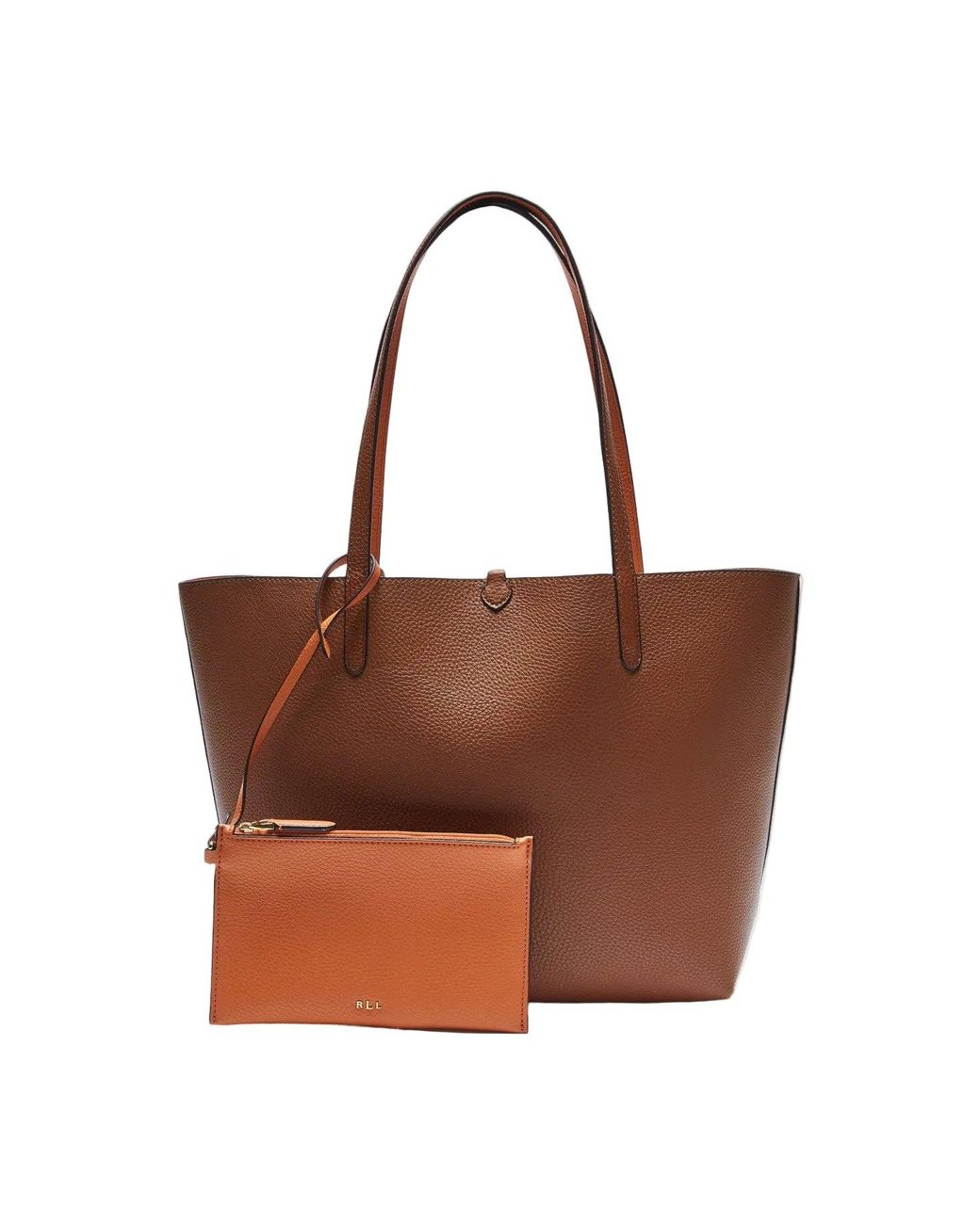 Ralph Lauren White Merrimack Medium Reversible Tote Bag