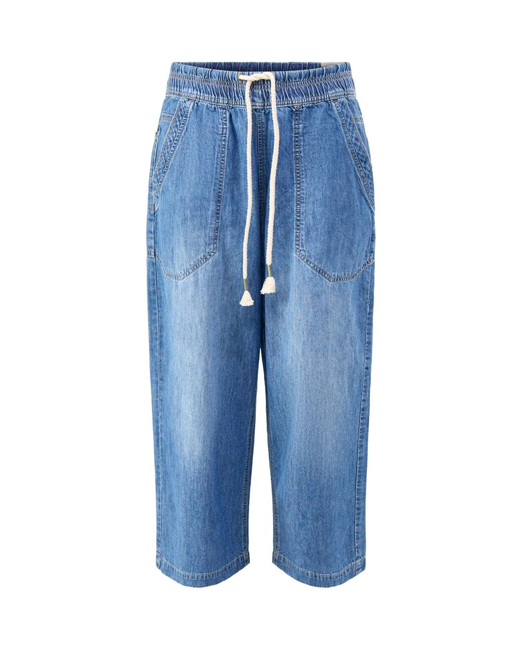 Free People Blue Easy Peasy Pull-On Jeans