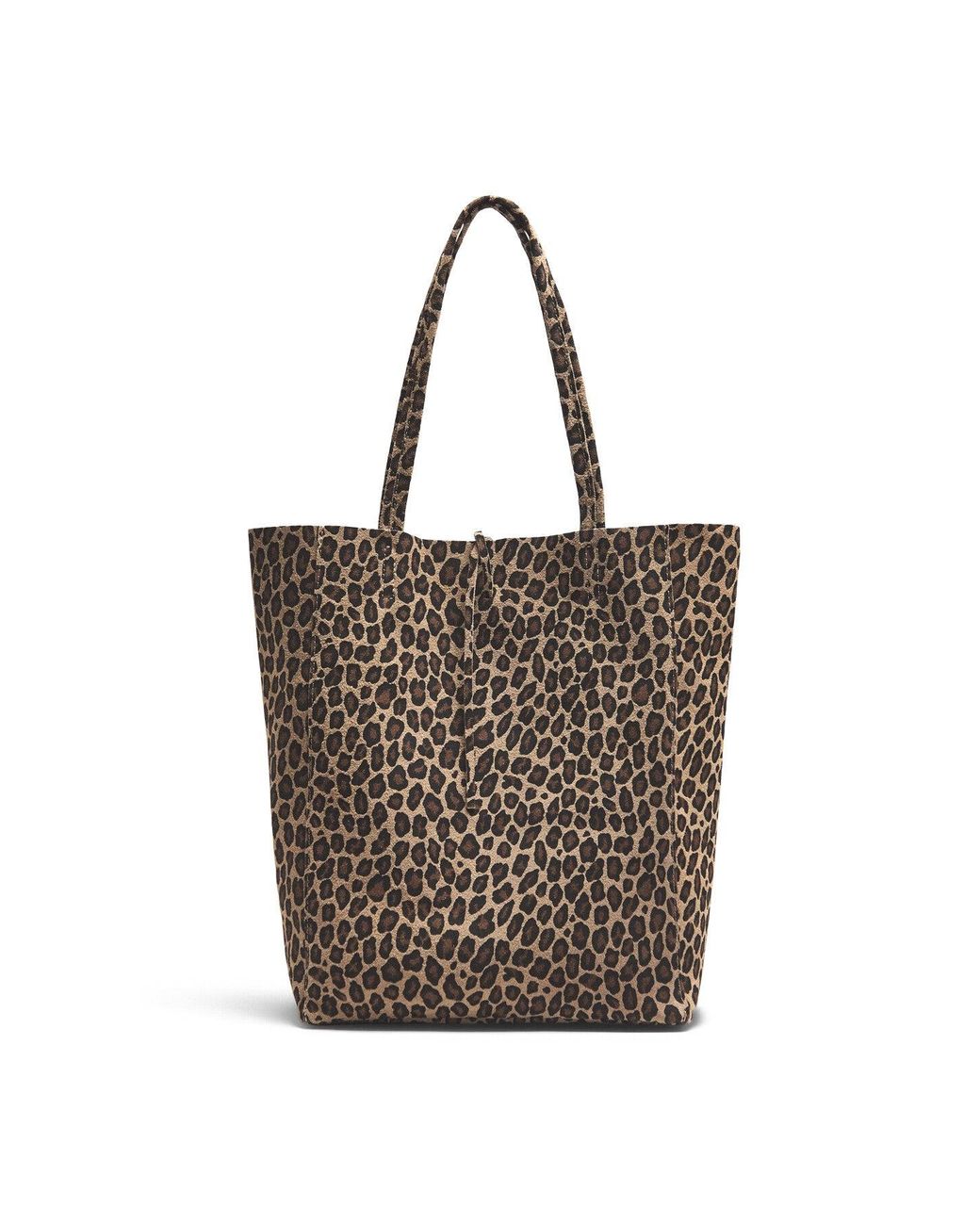 Marlon Multicolor Big Shopper Bag Suede Animal