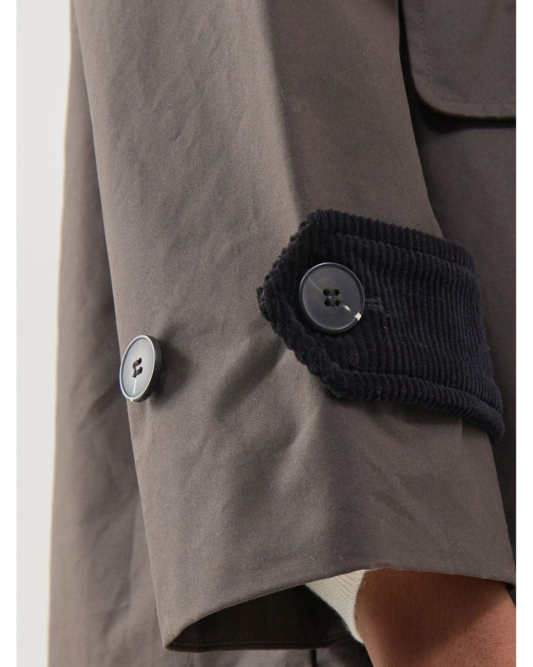 SELECTED Gray Organic Wilma Waxed Jacket