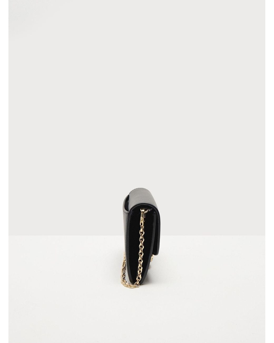 Ralph Lauren Black Adair Large Wallet On A Chain Bag