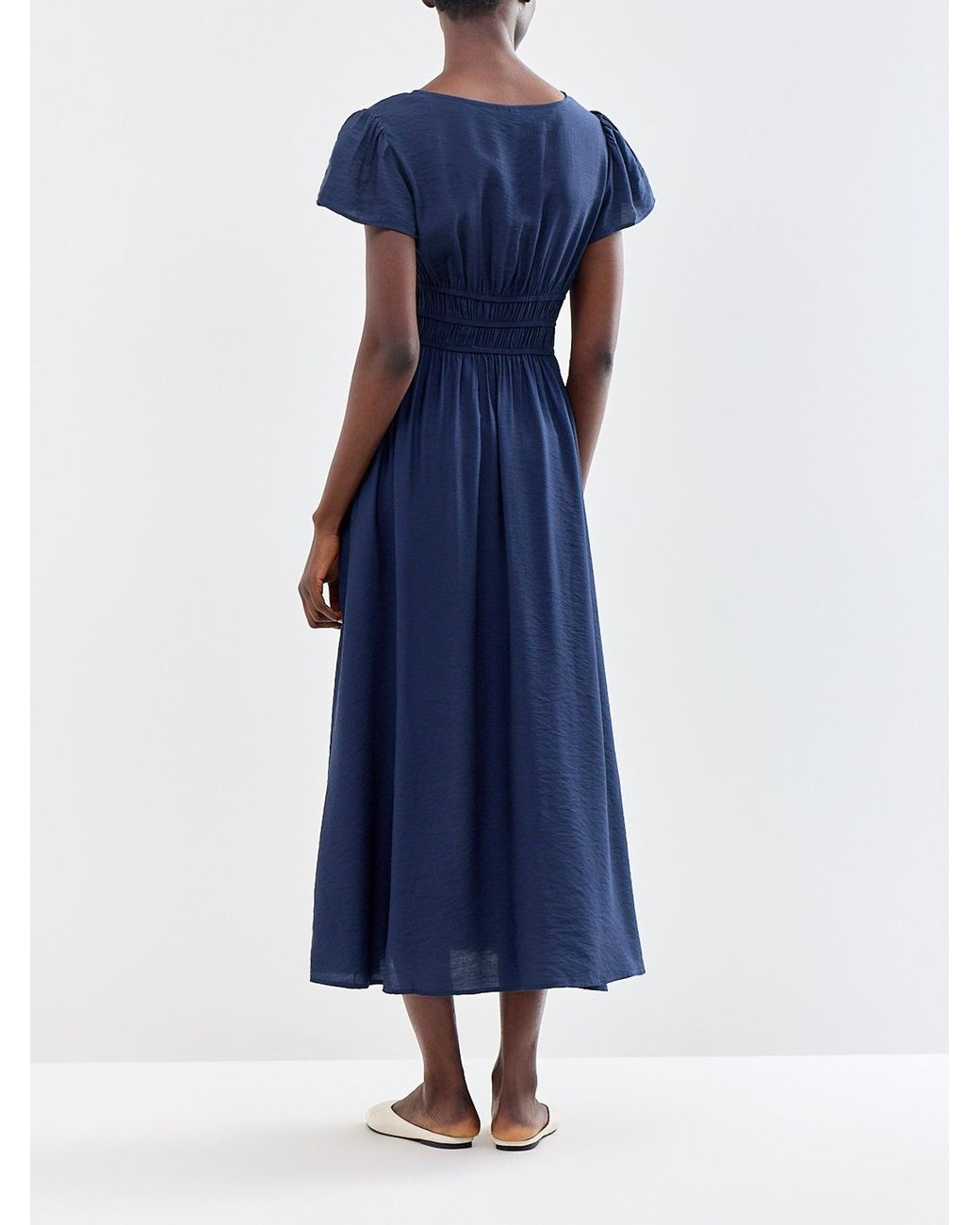Vero Moda Blue V-Neck Maxi Dress