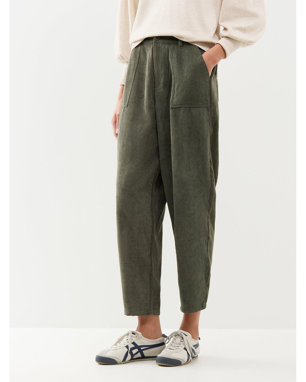 Soya Concept Green Bindi 20-C Corduroy Trousers