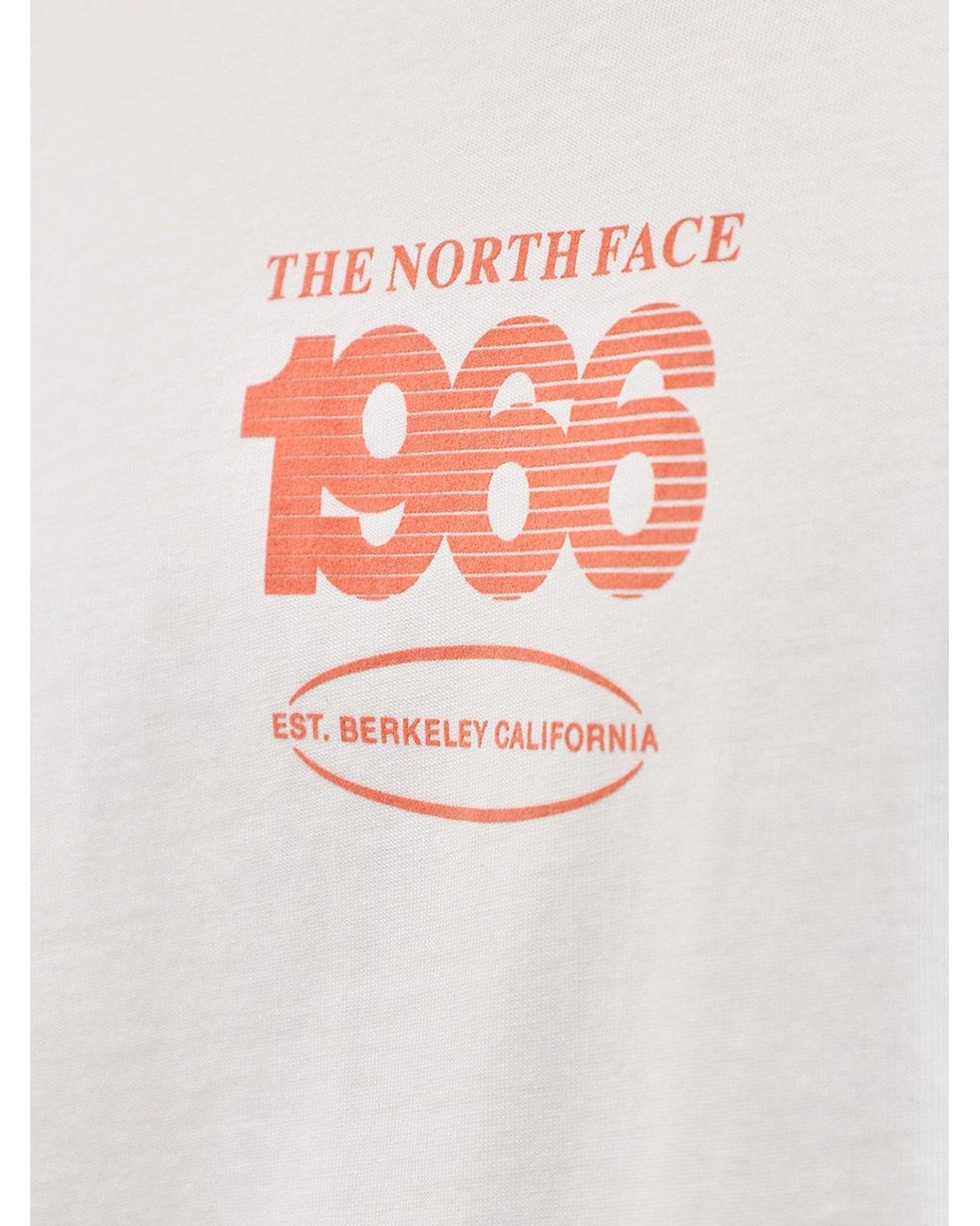 The North Face White Track Graphic T-Shirt Cream for men