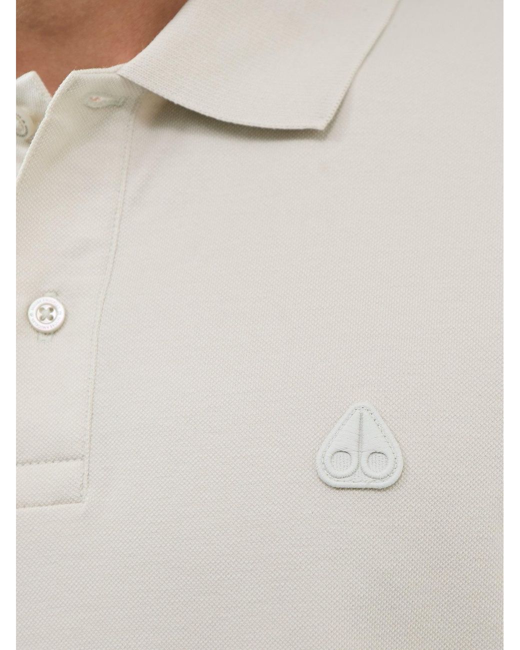 Moose Knuckles White Yul Polo for men