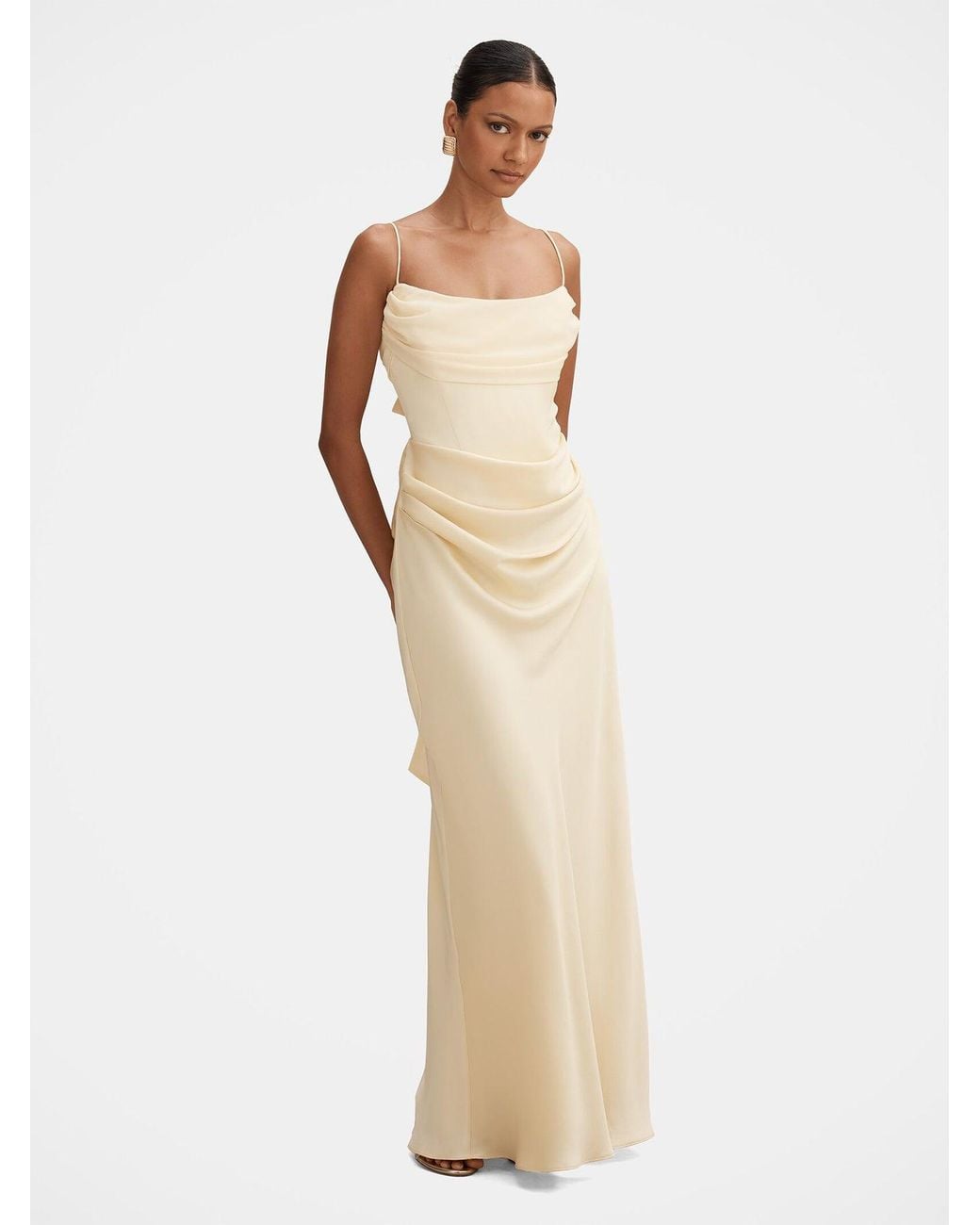Forever New Metallic Claudia Petite Corset Maxi Dress