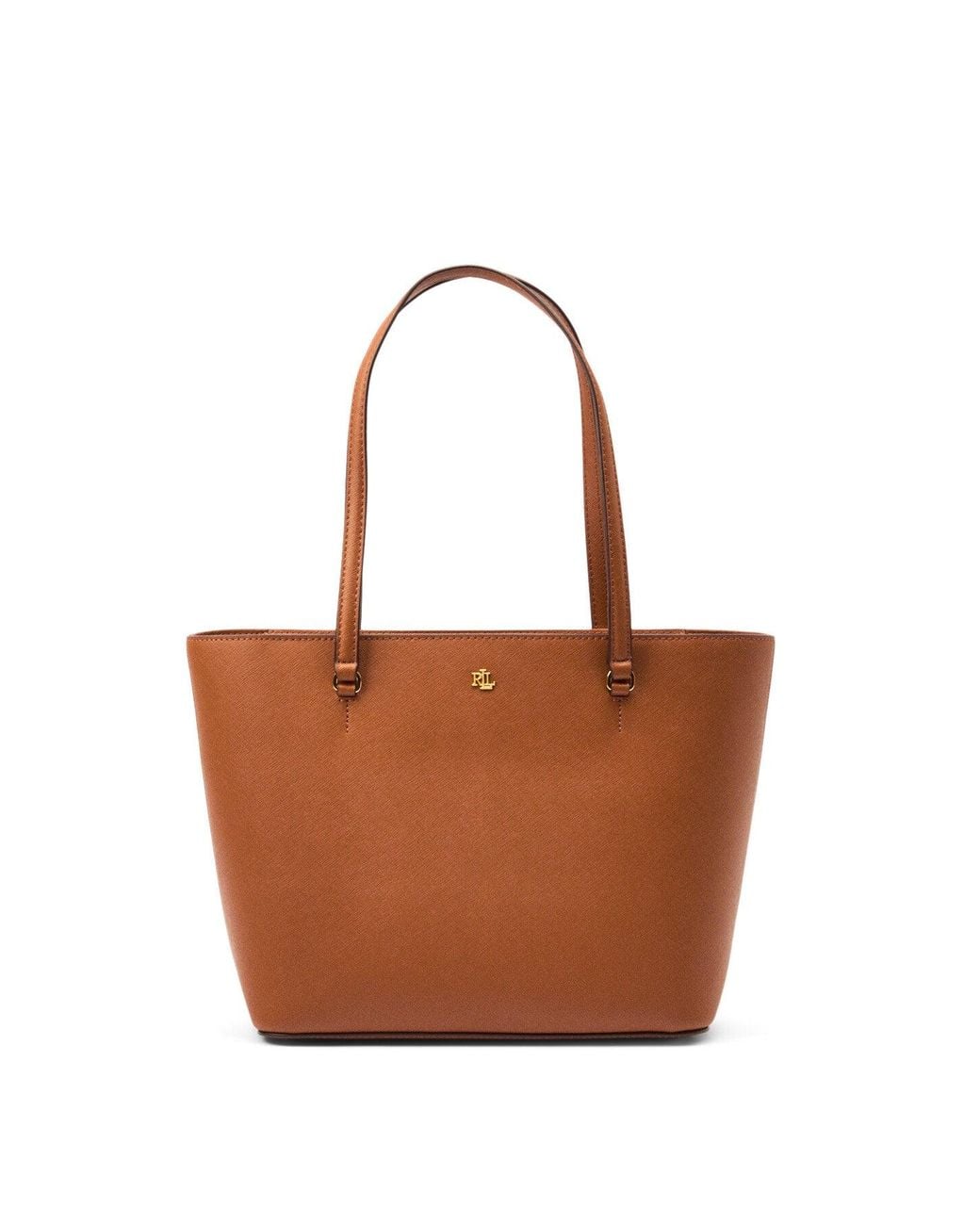 Ralph Lauren Brown Women's Karly Shopper Medium Tote