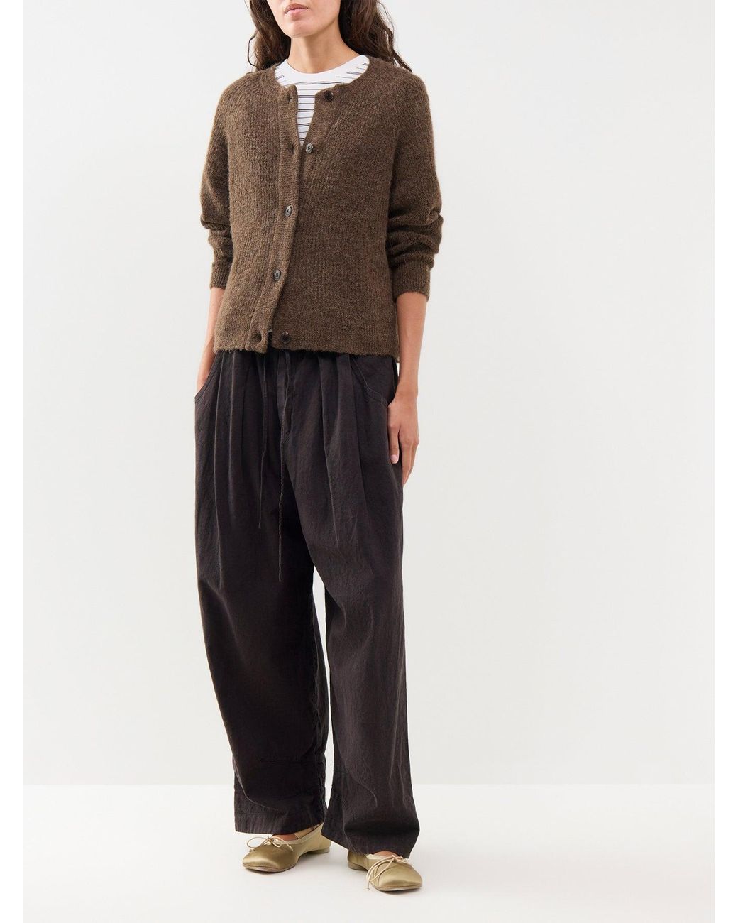SELECTED Brown Lulu Knit Short Cardigan