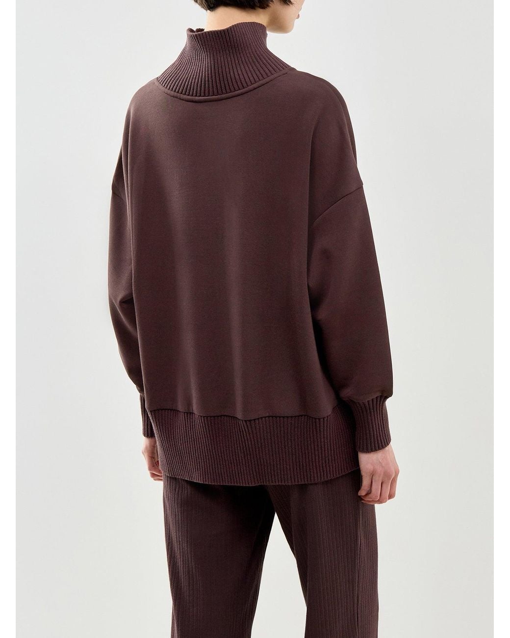 Varley Purple Barker High Neck Jumper
