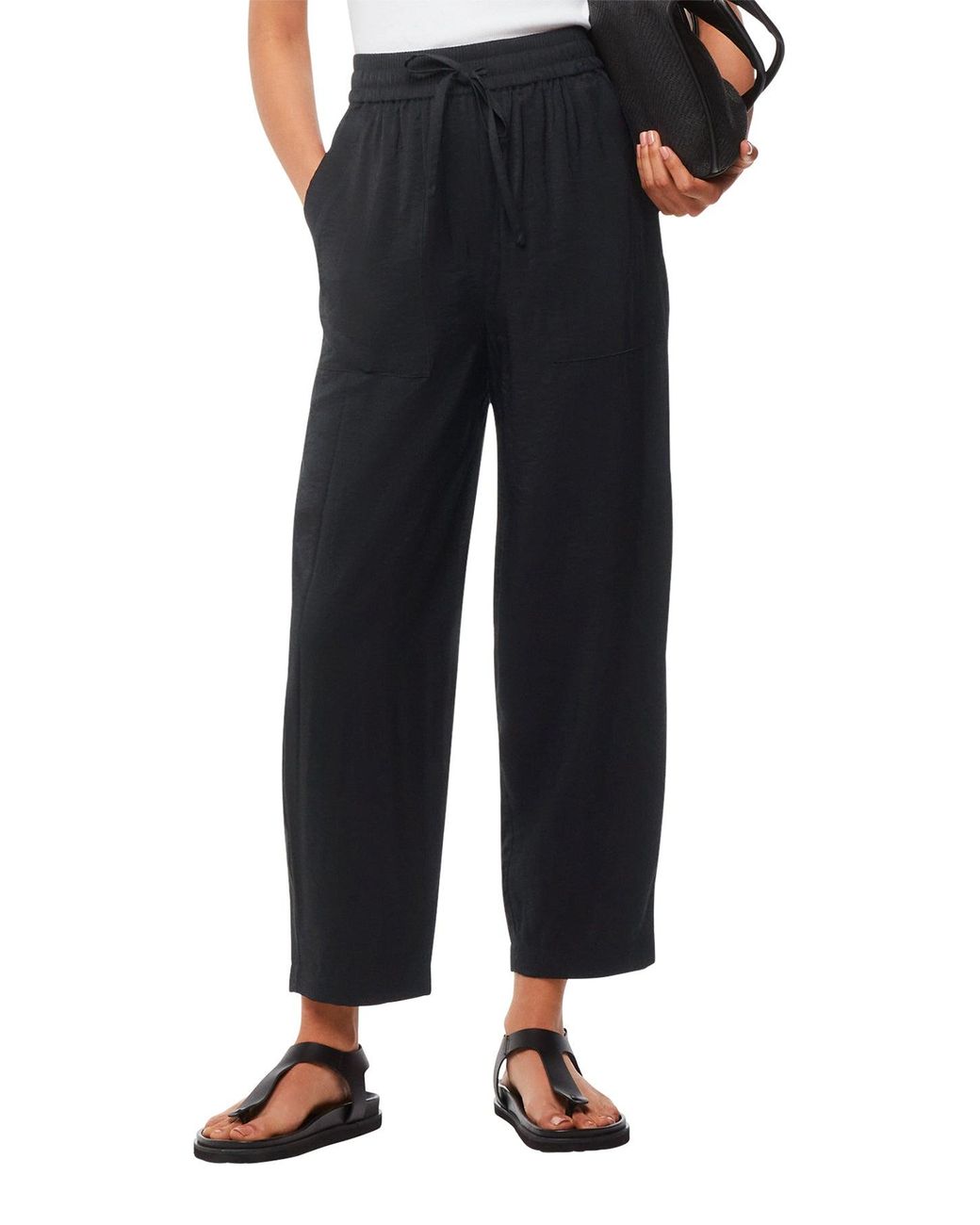 Whistles Blue Tie Waist Trouser