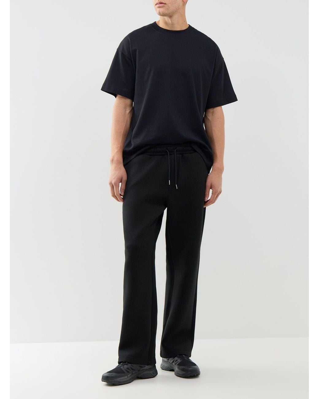 Jack & Jones Black Bill Legacy Scuba Sweatpants for men