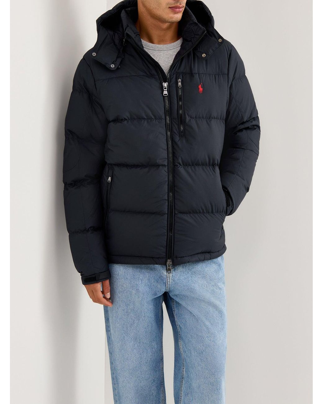 Polo Ralph Lauren Black Gorham Puffer Jacket for men