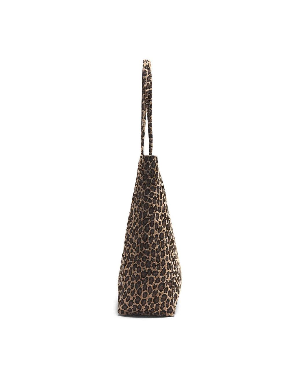 Marlon Multicolor Big Shopper Bag Suede Animal