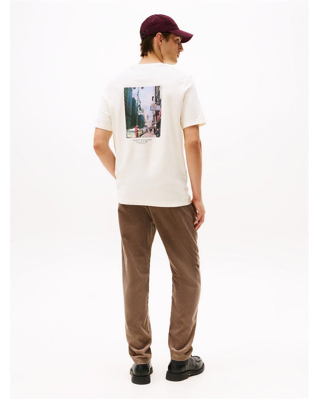 Tommy Hilfiger White Photo Print Tee for men