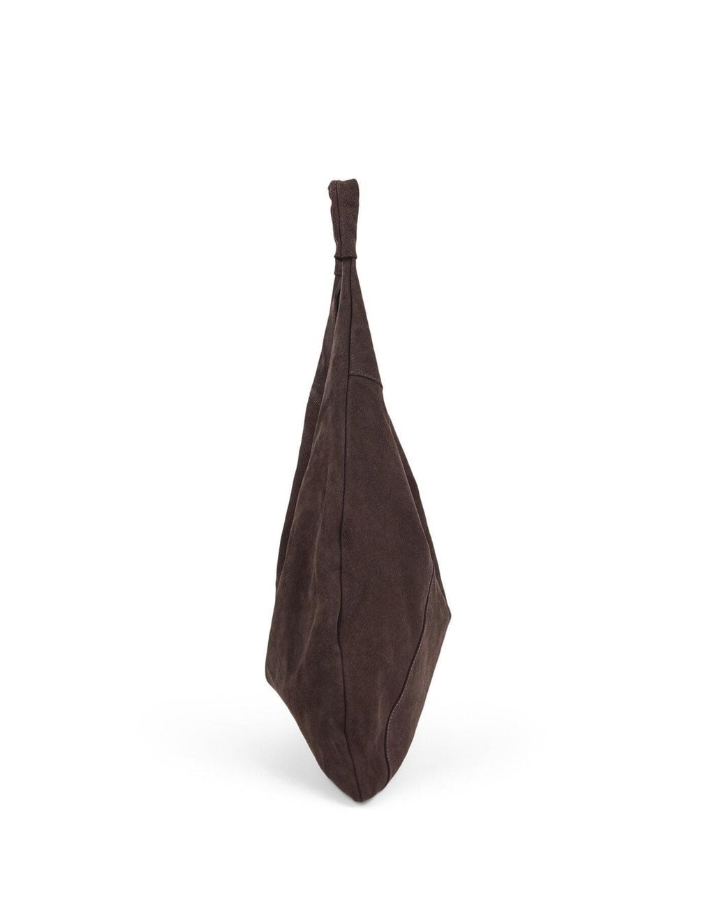 Marlon Brown Giselle Suede Shoulder Tote Bag